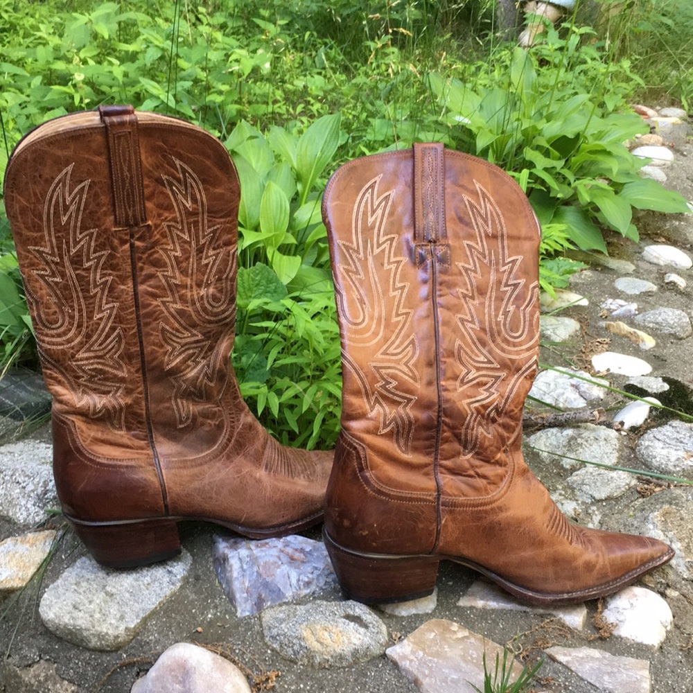 Charlie Horse Leather Western Cowboy Boots Amazin